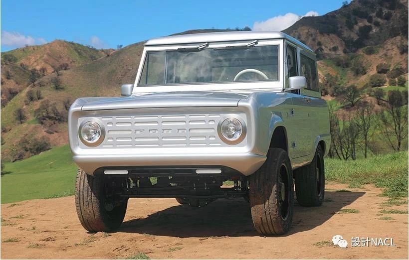 2019年純電版福特烈馬(bronco)越野車前側圖